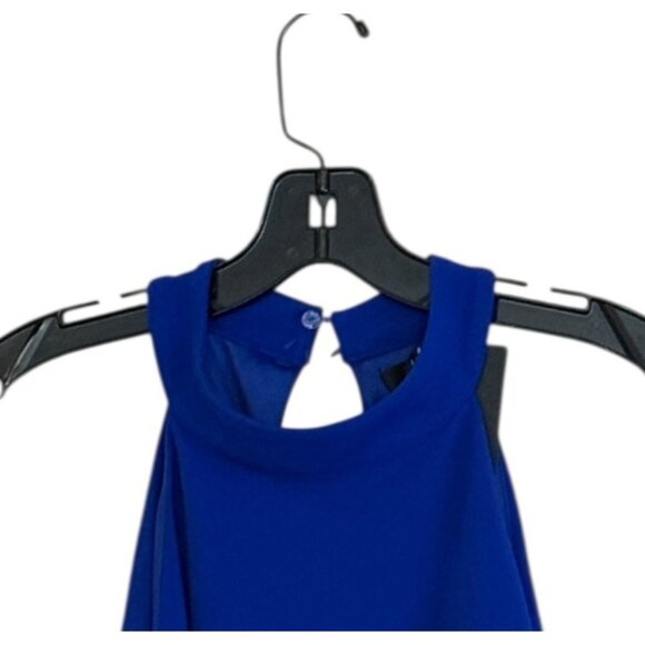 Lulu's Women's All About Dancing Halter Ruffled Dress Royal Blue Size XL NWT - Picture 6 of 9